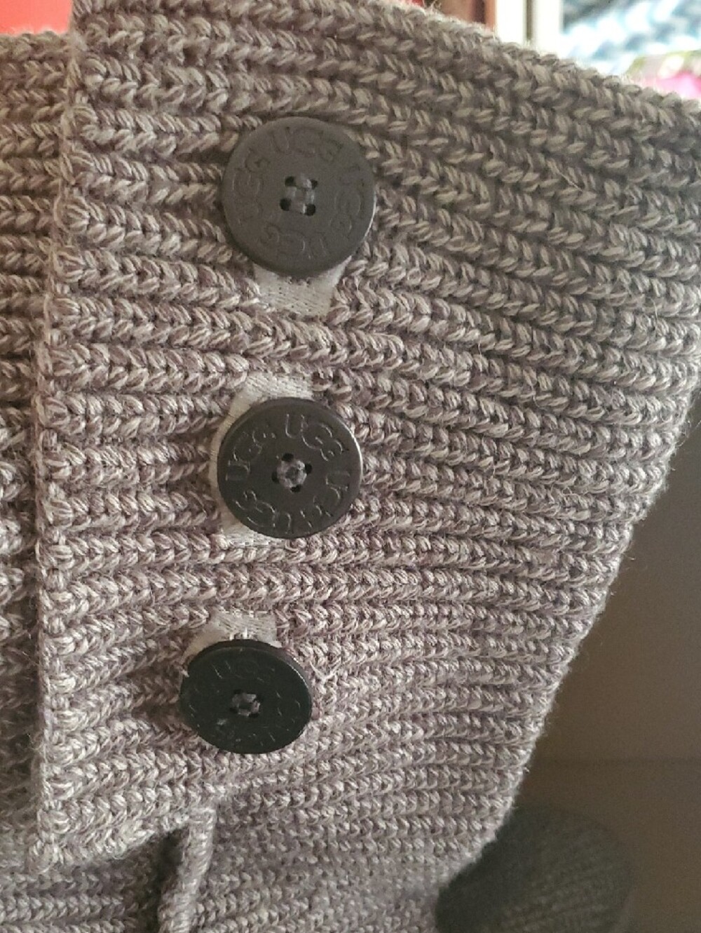 UGG Classic Cardy knit sweater boots featuring Knit Cuffed Suede - Picture 6 of 6